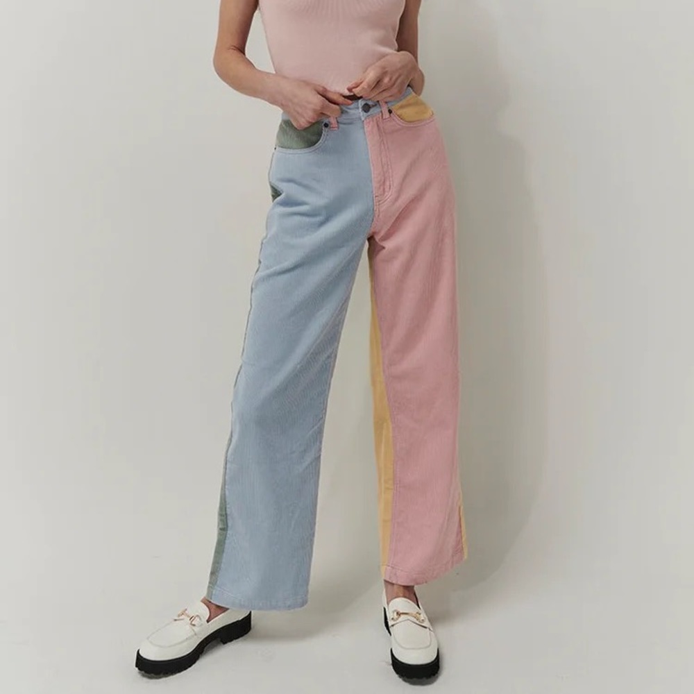 Ghanda Multicolor Corduroy Pants